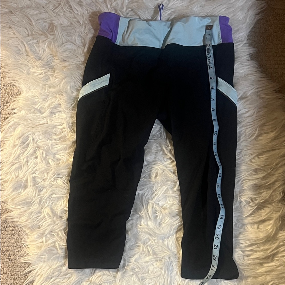 Lululemon Athletica Black and Purple Leggings